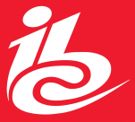The IBC logo in red letters on white background for the IBC 2023 show in Amsterdam with IHSE and kvm-tec booth for expert meetings and live demos.