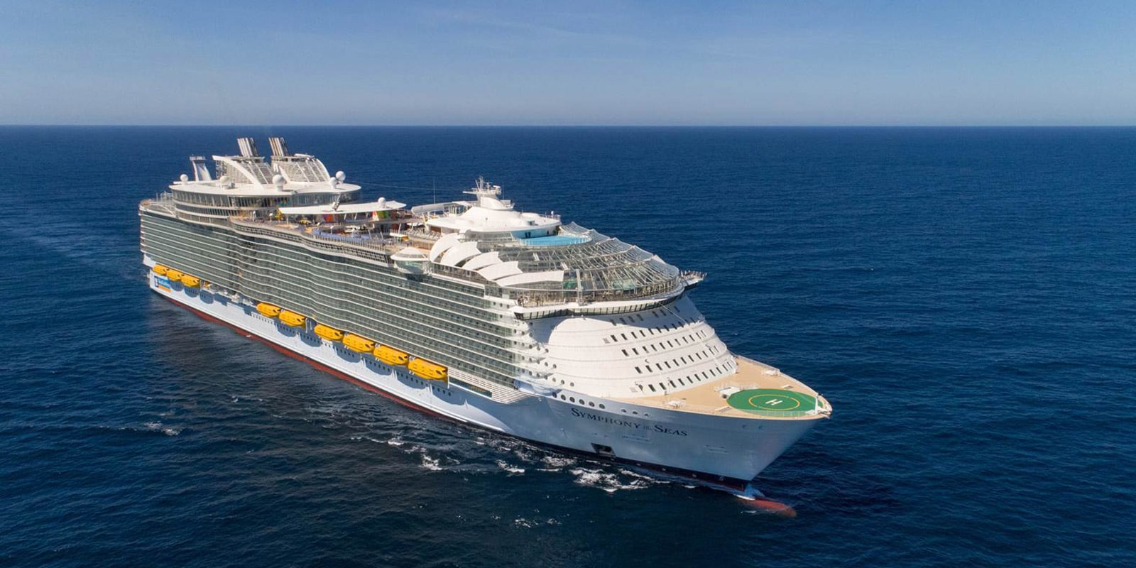 Royal Caribbean cruise ship in open water.