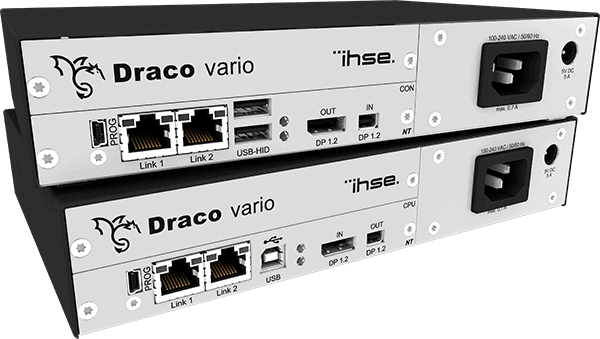 Ansicht Draco vario Dual-Head KVM Extender
