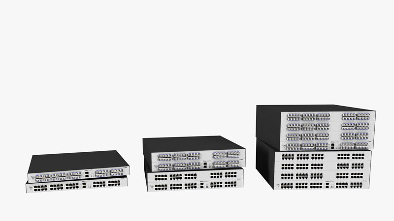 Drei IHSE Draco tera flex Produkte